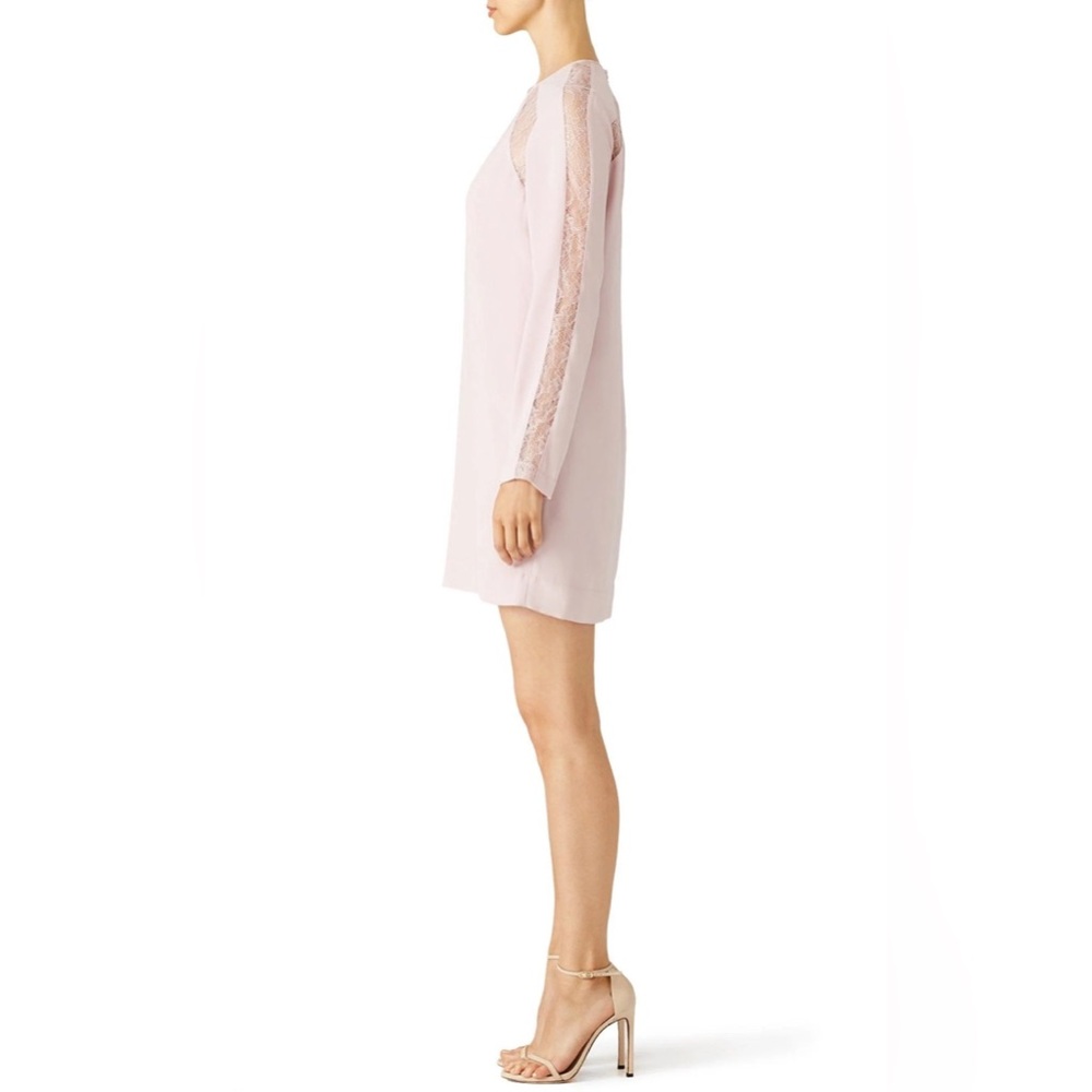 BCBGMaxAzria Payten Long-Sleeve Lace-Insert Shift Dress • Size S • New no Tags - Picture 3 of 5